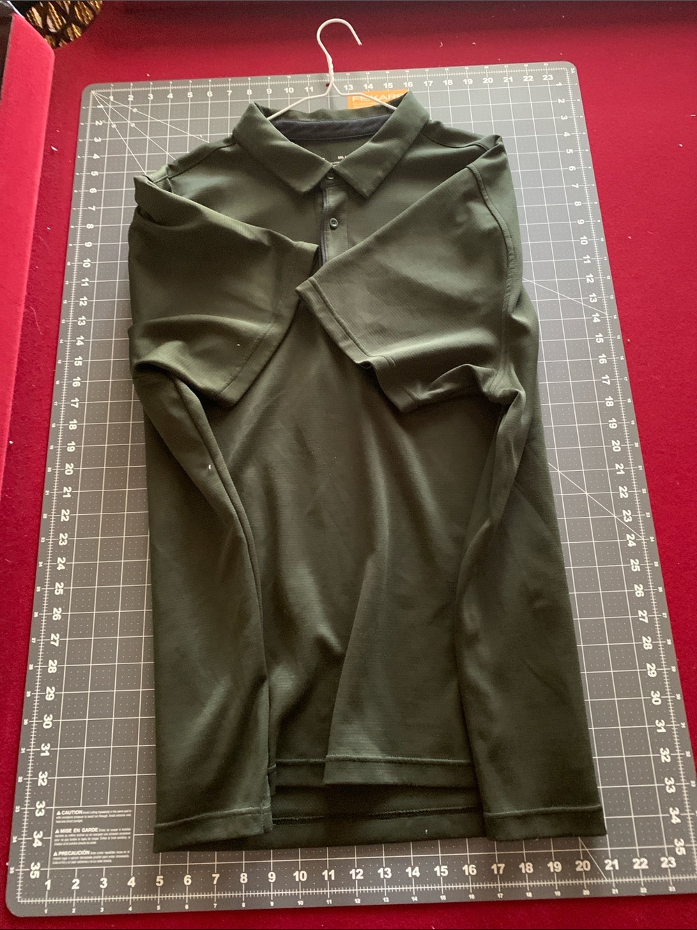Men's Short-Sleeve Polo in Dark Green